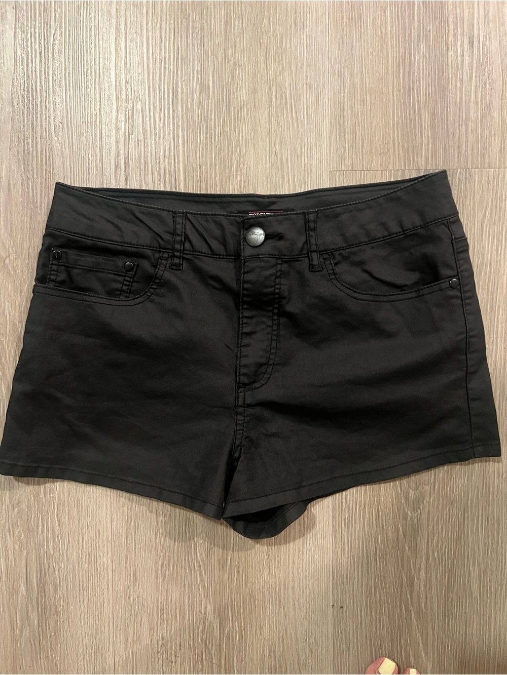 Forever 21 Black Premium Denim Shorts